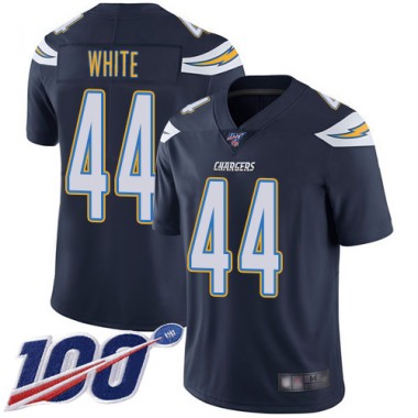 Los Angeles Chargers NFL Football Kyzir White Navy Blue Jersey Youth Limited  #44 Home 100th Season Vapor Untouchable->youth nfl jersey->Youth Jersey